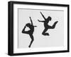 Silhouettes of Dancers Diane Sinclair and Ken Spaulding-Gordon Parks-Framed Premium Photographic Print