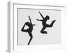 Silhouettes of Dancers Diane Sinclair and Ken Spaulding-Gordon Parks-Framed Premium Photographic Print