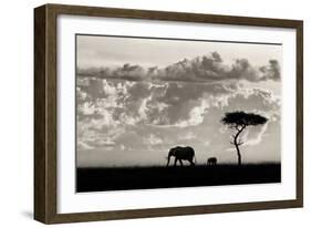 Silhouettes of Mara-Mario Moreno-Framed Art Print