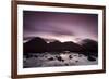 Silhouettes of the Red Cullin at Dawn, with Stream in the Foreground, Isle of Skye, Scotland, UK-Mark Hamblin-Framed Photographic Print