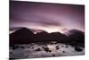 Silhouettes of the Red Cullin at Dawn, with Stream in the Foreground, Isle of Skye, Scotland, UK-Mark Hamblin-Mounted Photographic Print