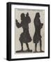 Silhouettes of Voltaire Hitherto Unengraved-null-Framed Giclee Print