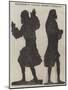 Silhouettes of Voltaire Hitherto Unengraved-null-Mounted Giclee Print