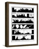 Silhouettes, Personnel Involved in the Great War-Chris Heaps-Framed Art Print