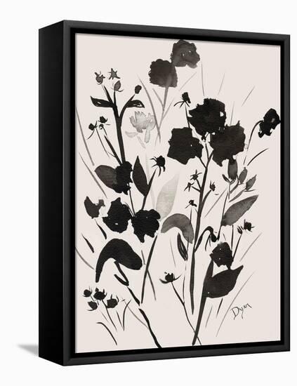 Silhoutte Floral-Beverly Dyer-Framed Stretched Canvas