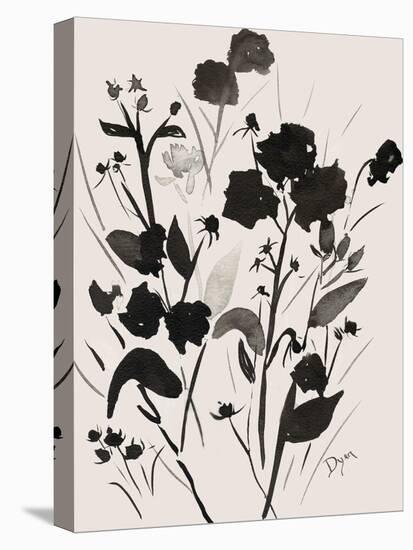 Silhoutte Floral-Beverly Dyer-Stretched Canvas