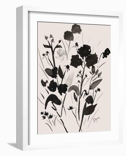 Silhoutte Floral-Beverly Dyer-Framed Art Print