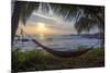 Silhoutte of an Empty Beach Hammock at the Beach, Tangalle, Sri Lanka, Asia-Charlie-Mounted Photographic Print