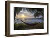 Silhoutte of an Empty Beach Hammock at the Beach, Tangalle, Sri Lanka, Asia-Charlie-Framed Photographic Print