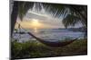 Silhoutte of an Empty Beach Hammock at the Beach, Tangalle, Sri Lanka, Asia-Charlie-Mounted Photographic Print
