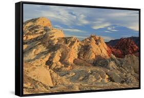Silica Dome, Valley of Fire State Park, Overton, Nevada, United States of America, North America-Richard Cummins-Framed Stretched Canvas