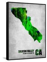 Silicon Valley California-NaxArt-Framed Stretched Canvas