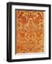 Silk Brocade Cloth with Zoomorphic and Vegetable Motifs, 16th Century-null-Framed Giclee Print