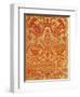 Silk Brocade Cloth with Zoomorphic and Vegetable Motifs, 16th Century-null-Framed Giclee Print