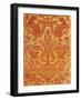 Silk Brocade Cloth with Zoomorphic and Vegetable Motifs, 16th Century-null-Framed Giclee Print