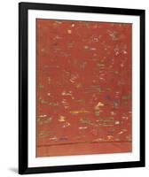 Silk Brocade, with 100 Children Design, Back-Oriental School -Framed Premium Giclee Print