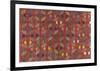 Silk Brocade, with Geometric Design, Back-Oriental School -Framed Premium Giclee Print