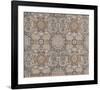 Silk Brocade, with Light Blue Lotus II-Oriental School -Framed Premium Giclee Print