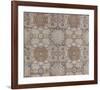 Silk Brocade, with Light Blue Lotus III-Oriental School -Framed Premium Giclee Print