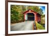 Silk Covered Bridge, Bennington, Vermont-George Oze-Framed Photographic Print