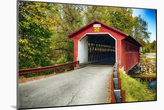 Silk Covered Bridge, Bennington, Vermont-George Oze-Mounted Photographic Print