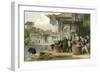 Silk Dyeing Winding-Thomas Allom-Framed Art Print