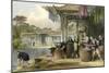 Silk Dyeing Winding-Thomas Allom-Mounted Art Print