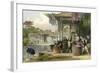 Silk Dyeing Winding-Thomas Allom-Framed Art Print