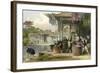 Silk Dyeing Winding-Thomas Allom-Framed Art Print