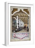 Silk Factory in Bologna, 1750, Italy, 18th Century-null-Framed Giclee Print