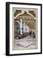 Silk Factory in Bologna, 1750, Italy, 18th Century-null-Framed Premium Giclee Print