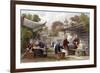 Silk Feeding Silkworms-Thomas Allom-Framed Art Print