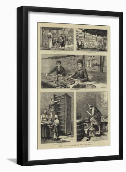 Silk Manufacture in the Lebanon-null-Framed Giclee Print