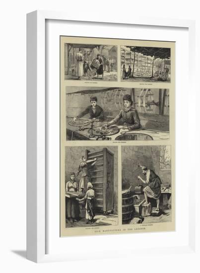 Silk Manufacture in the Lebanon-null-Framed Giclee Print