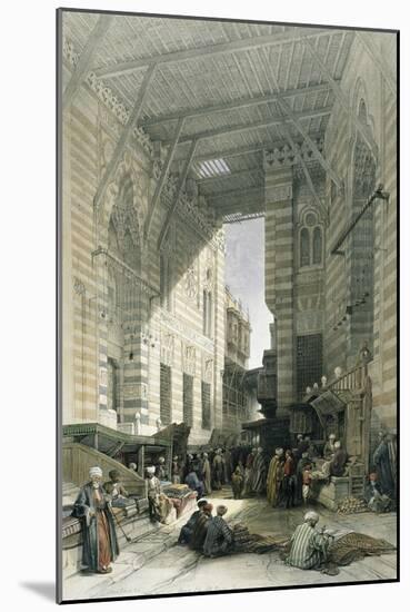 Silk-Mercers' Bazaar of El-Ghooreeyeh, Cairo-David Roberts-Mounted Giclee Print