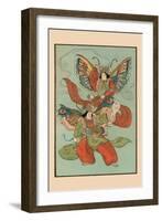 Silk Moth Dancers-null-Framed Art Print