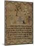 Silk-On-Linen Needlework Sampler, Dated 1802-Elizabeth Ludlow-Mounted Giclee Print