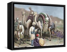 Silk Road, Caravan of Camels Resting, Antioch-Prisma Archivo-Framed Stretched Canvas