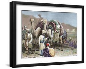 Silk Road, Caravan of Camels Resting, Antioch-Prisma Archivo-Framed Photographic Print