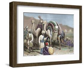 Silk Road, Caravan of Camels Resting, Antioch-Prisma Archivo-Framed Photographic Print