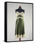 Silk Satin Underdress with Lace Inserts, 1930s-1940s-null-Framed Stretched Canvas