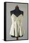 Silk Teddy or Bodysuit with Lace Inserts-null-Framed Stretched Canvas