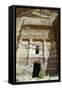 Silk Tomb, Petra, Jordan-Vivienne Sharp-Framed Stretched Canvas