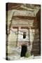 Silk Tomb, Petra, Jordan-Vivienne Sharp-Stretched Canvas