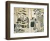 Silk-Worm Culture by Women-Kitagawa Utamaro-Framed Giclee Print