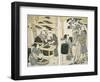 Silk-Worm Culture by Women-Kitagawa Utamaro-Framed Giclee Print