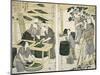 Silk-Worm Culture by Women-Kitagawa Utamaro-Mounted Giclee Print