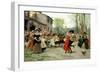 Silks and Satins at the Wedding Dance (Oil on Canvas)-Federigo Andreotti-Framed Giclee Print