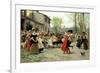 Silks and Satins at the Wedding Dance-Carl Frederic Aagaard-Framed Giclee Print