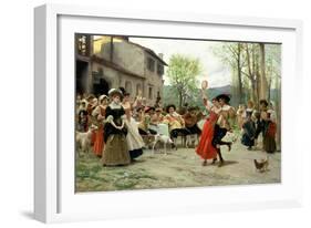 Silks and Satins at the Wedding Dance-Federigo Andreotti-Framed Giclee Print